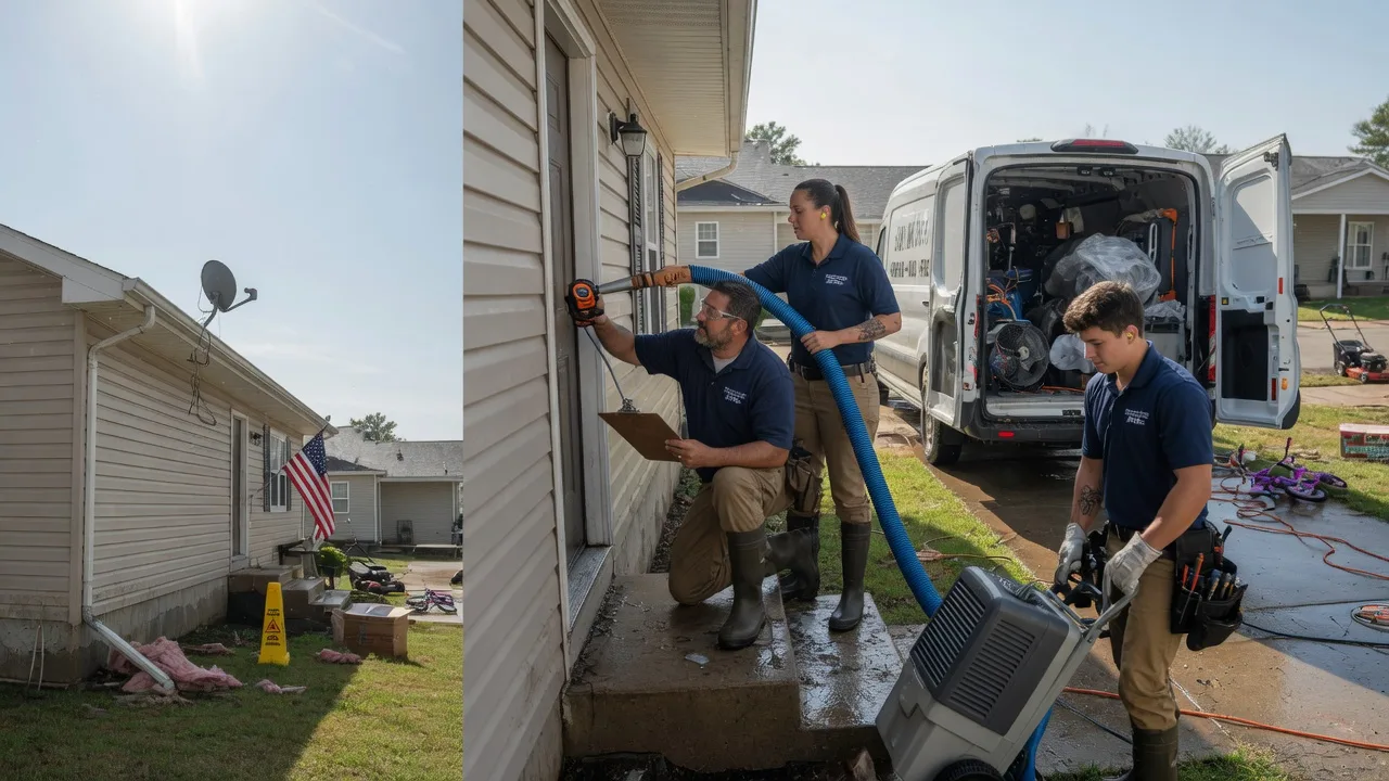 Ceiling Water Damage Restoration in Belpre, KS near me